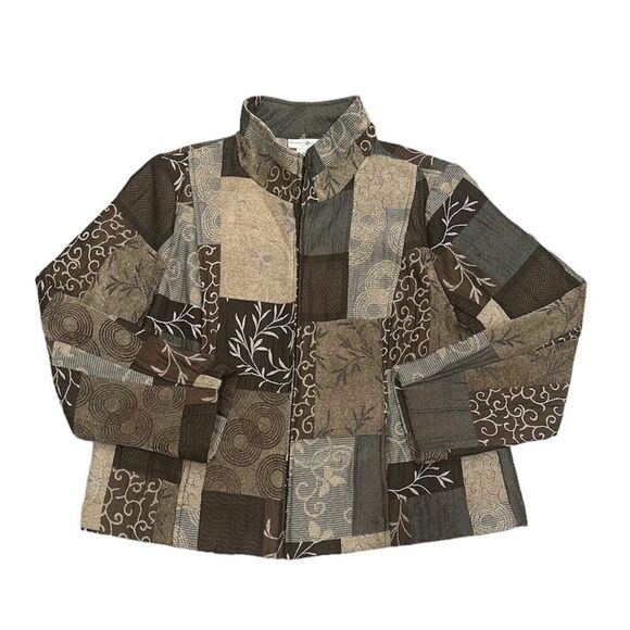 Vintage Preswick & Moore Patchwork Zip Up Jacket XL - Picture 1 of 6
